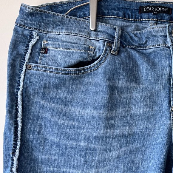 Gently Worn Distressed Dear John Erin Slim Straight HIGHDRIVE Jeans - Picture 4 of 16